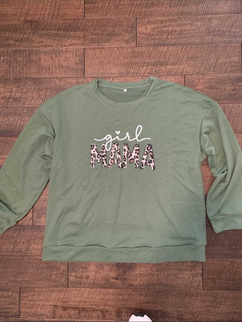 Girl Mama Green Graphic Womens Sweatshirt